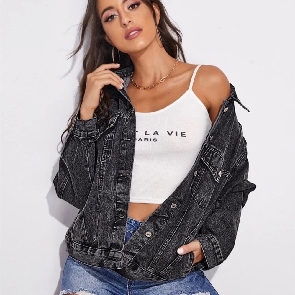 🖤⚡️Black denim jacket ⚡️🖤